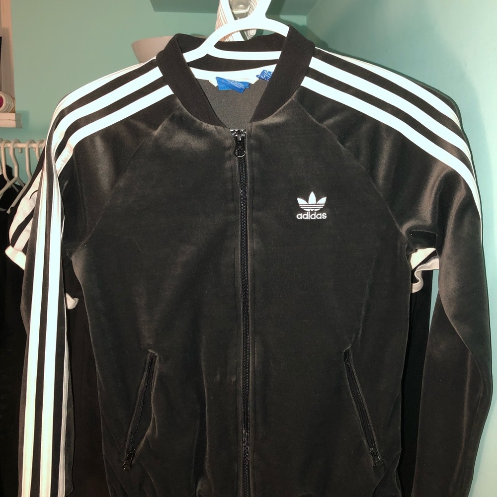 Adidas velour jacket